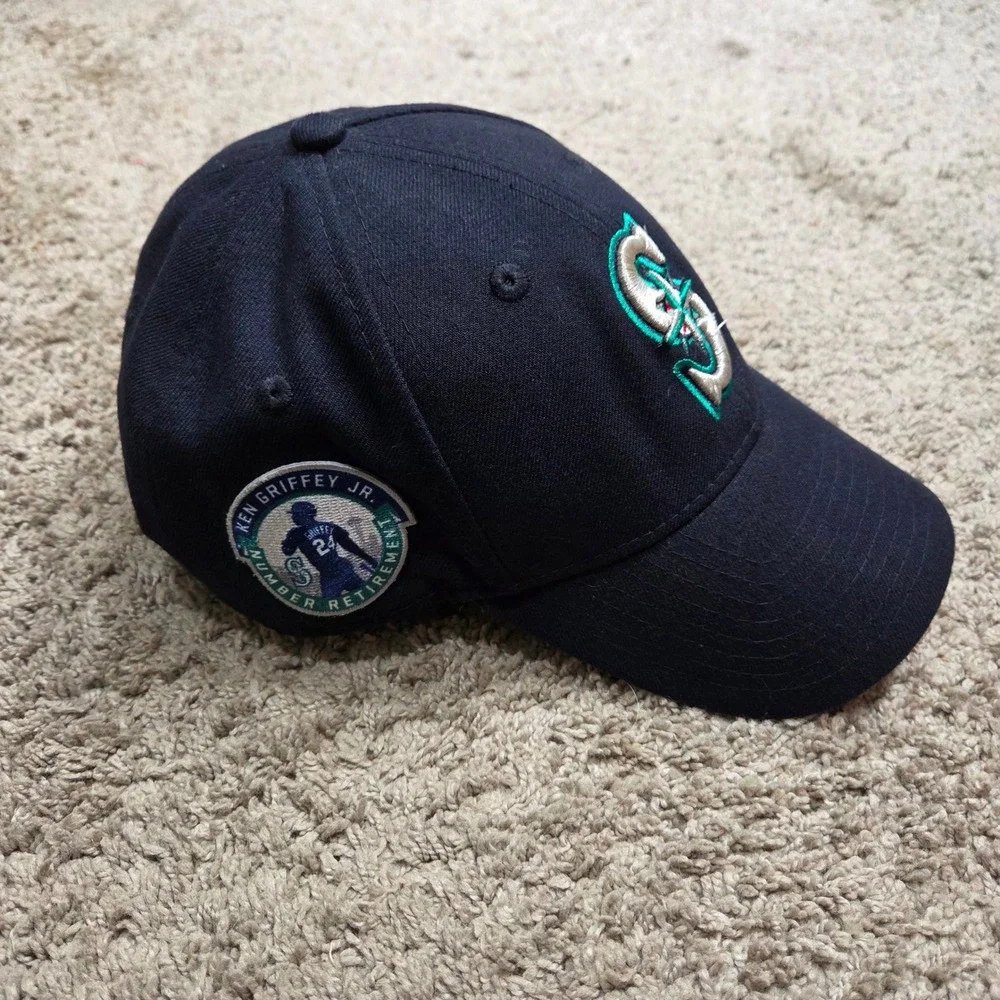 New Era Seattle Mariners Ken Griffey Jr Retirement Hat Mens OSFM Navy‎ Blue